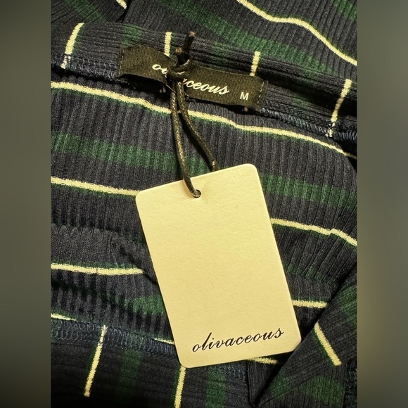 Olivaceous Striped Minidress size Medium - Picture 5 of 7